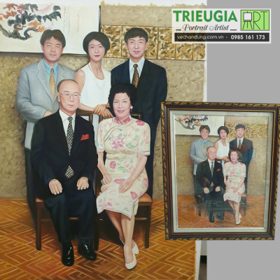 TRANH CHÂN DUNG GIA ĐÌNH 01