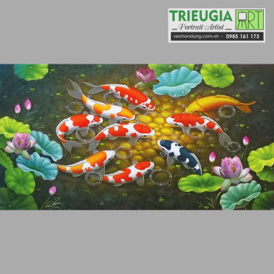 TRANH SƠN DẦU CỬU NGƯ